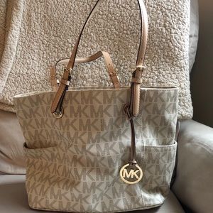 Beige Michael Kors tote